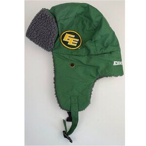 Edmonton Eskimos Youth Trapper Hat CFL Winter Aviator Green Elks Era